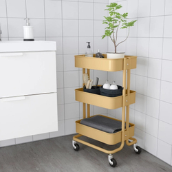 РАСКОГ RASKOG Тележка 35х45х78 см, желтая