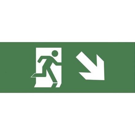 Этикетка самоклеящаяся 200х60мм "Фигура/стрелка вниз вправо" DPA/DBA INFO-DBA-006 ЭРА Б0048458