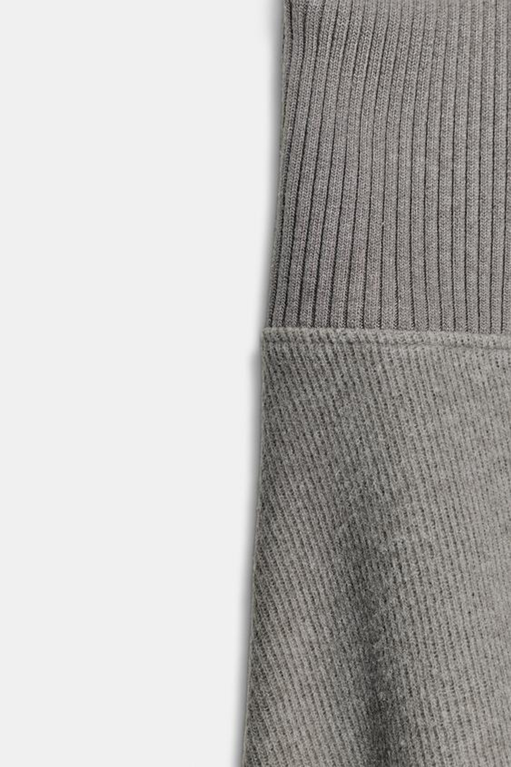 ZARA ЮБКА SOFT КЛЕШЕНОГО КРОЯ, СЕРЫЙ