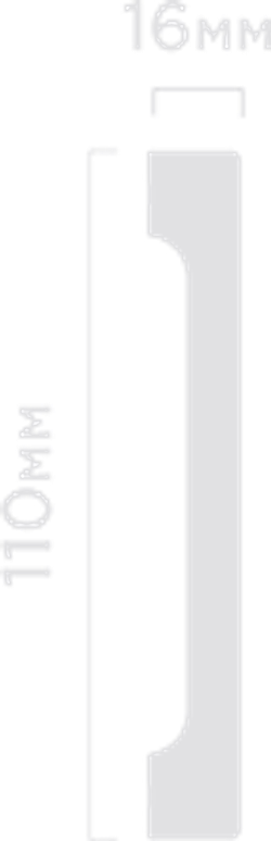 Плинтус HiWood, 110x16 мм