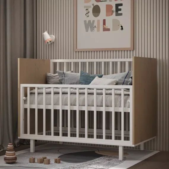 Детская кроватка  на маятнике Incanto Cambridge Белый/дуб