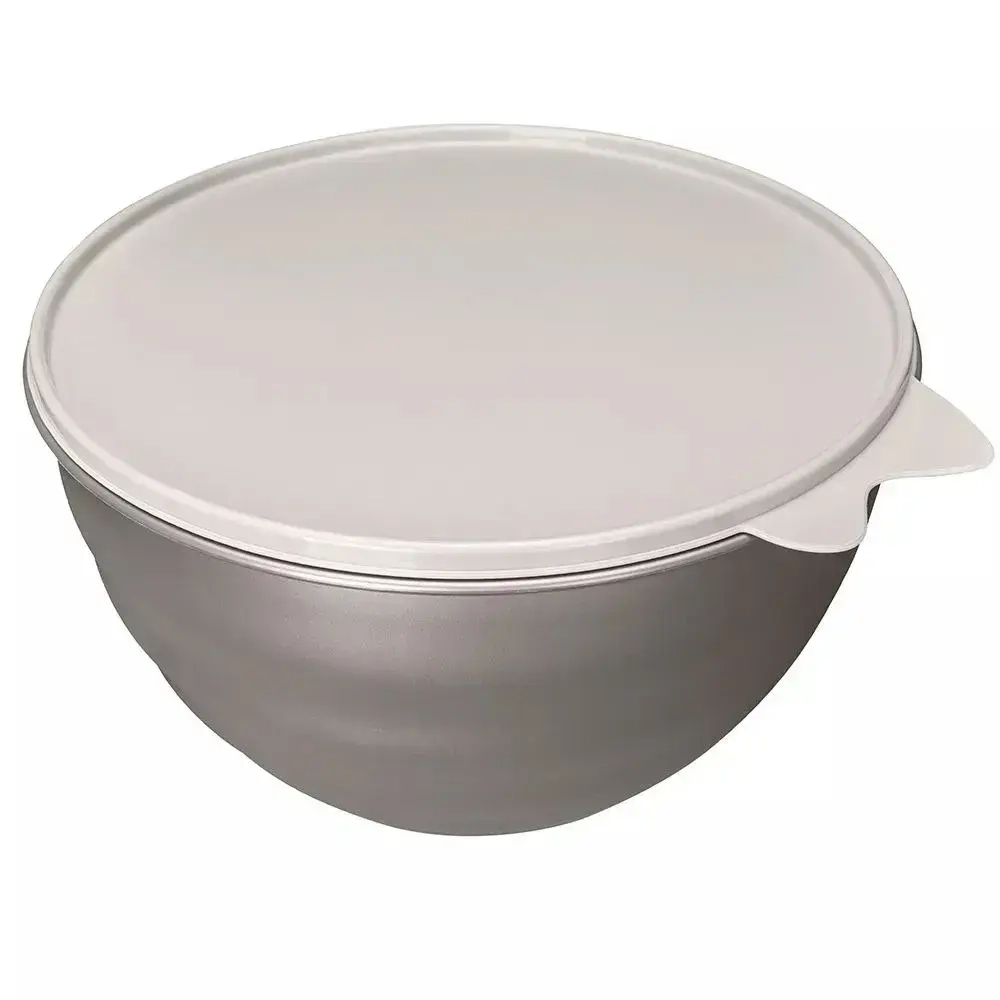 Миска с крышкой wave 3,7л (металлик бежевый)