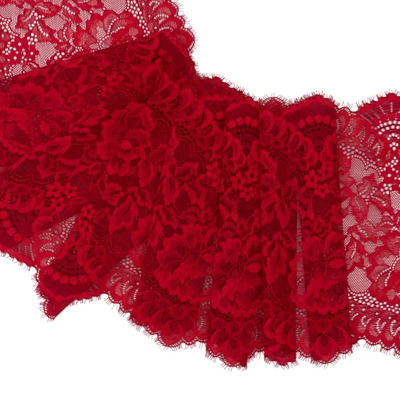 Кружево эластичное ягодное 21 см