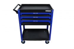 Инструментальная тележка GW-3ST Blue (Great Wolf) с полкой и тремя ящиками