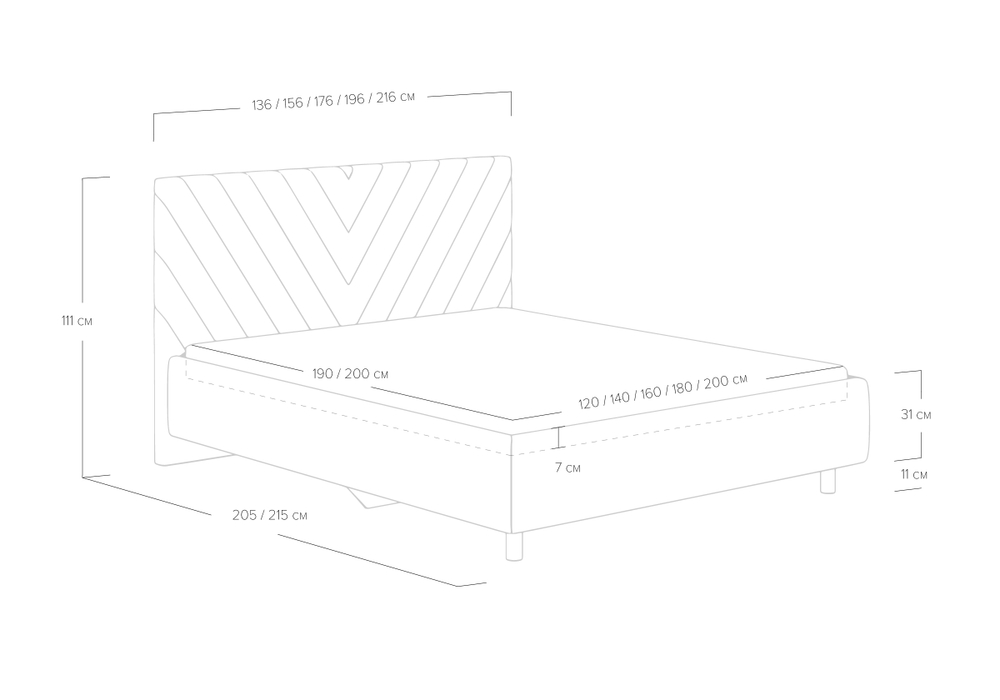 Кровать Vivien