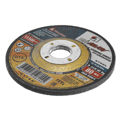 Круг шлифовальный по металлу, 115 х 6 х 22.2 мм, "Луга"