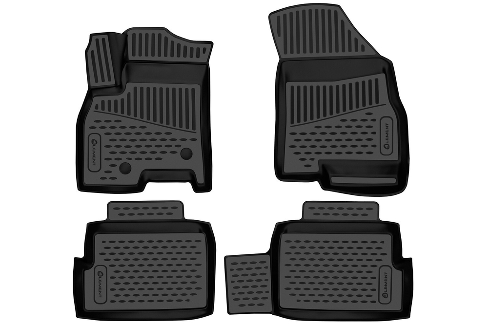 Коврики 3D в салон для XCITE X-Cross 7 2024-, 4шт. (полиуретан) арт.ELEMENT3DA71181210K