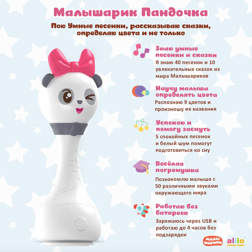 Игрушка alilo Малышарики Пандочка R1 61231