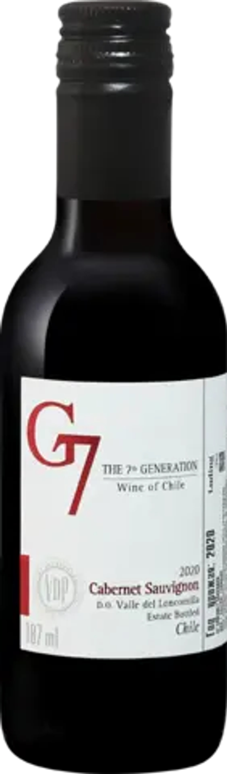 Вино Джи 7 Каберне Совиньон сух крас 0,187 13% Винья дель Педрегаль Чили