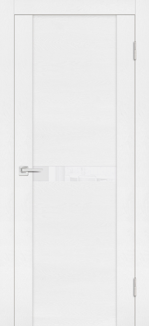 Дверь PST-3 / Цвет белый ясень / белоснежный лакобель / Двери PROFILO PORTE