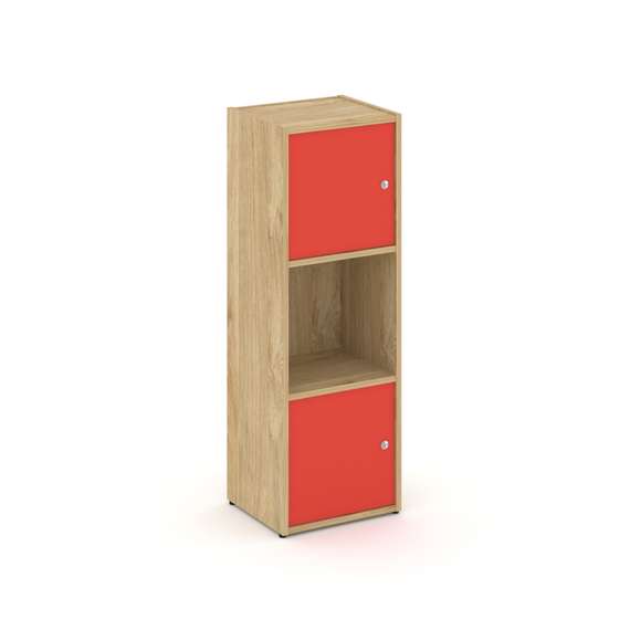 Locker plus Комплект №1 LK.K-001 Тиквуд Светлый/Красный 408*350*1203