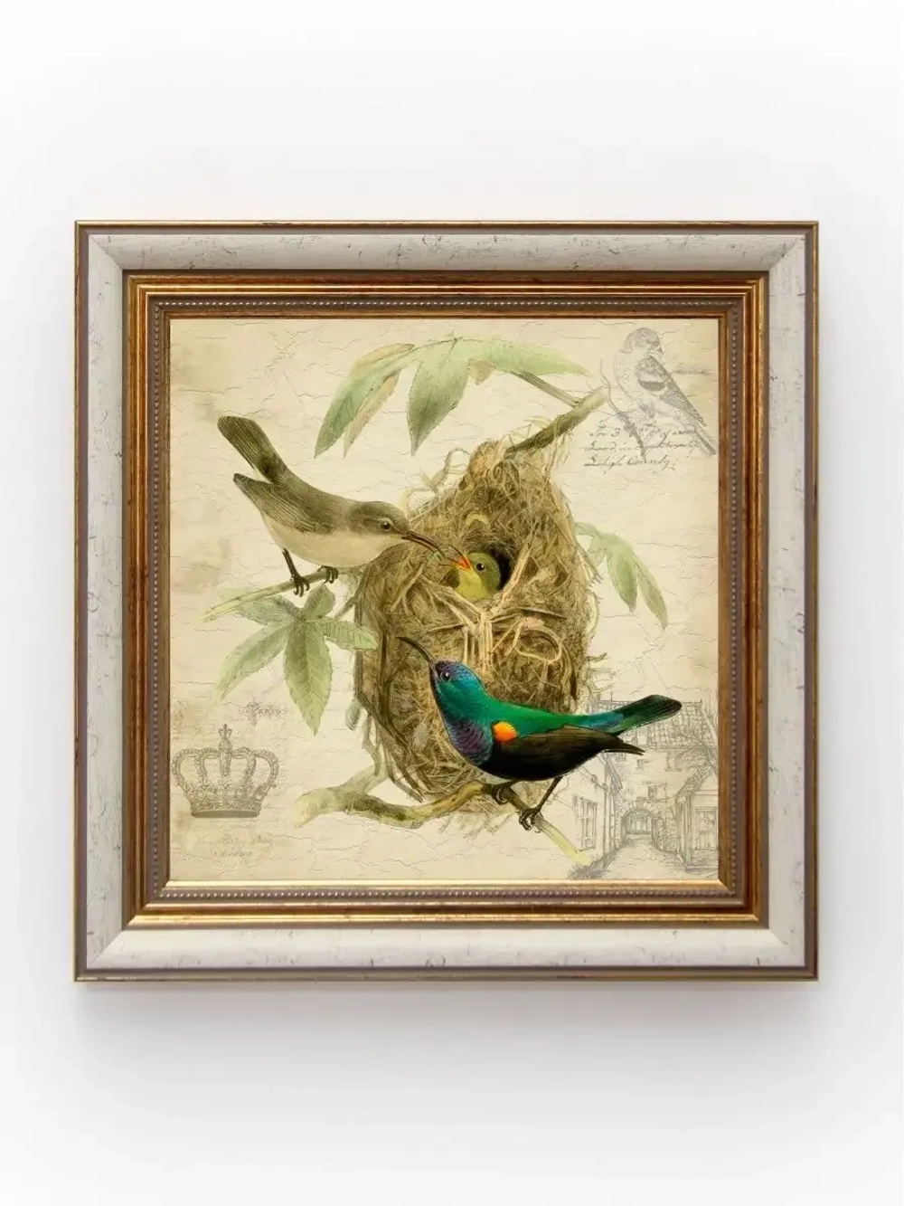 Картина на стену интерьерная на холсте 25х25см