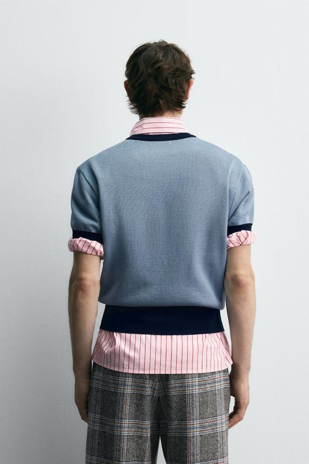 ZARA HARRY LAMBERT X DISNEY ТРИКОТАЖНАЯ ФУТБОЛКА DONALD DUCK, СИНИЙ