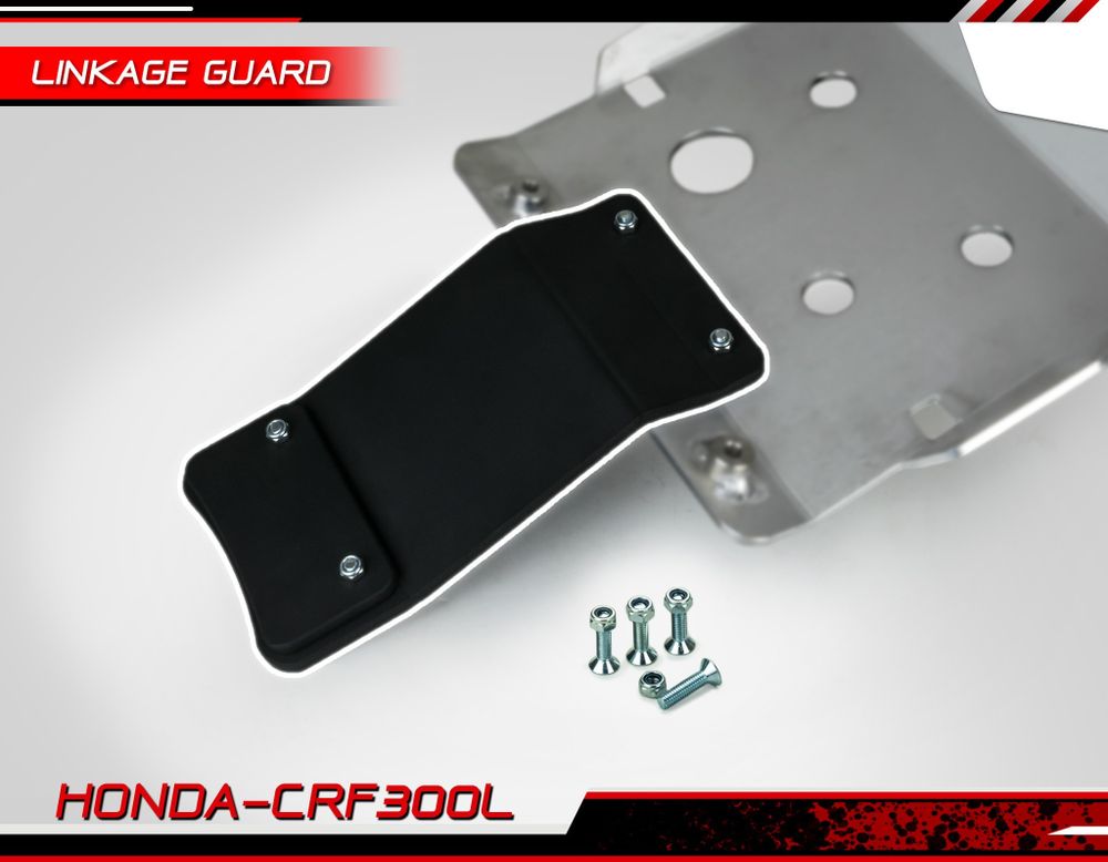 Skid plate addition, LINKAGE GUARD. For Honda CRF300L (Skid plate not included)