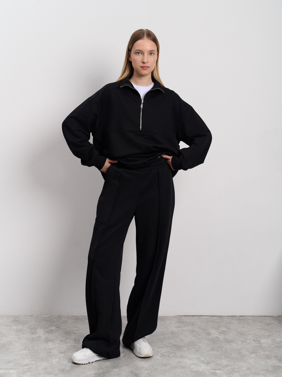 Костюм женский трикотажный "Волна" черный