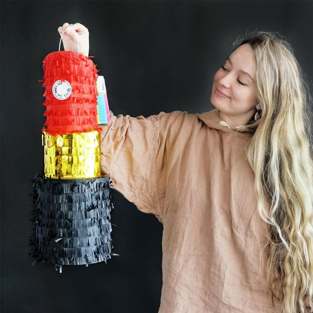 Пиньята «Губная помада», 54х20х20 см