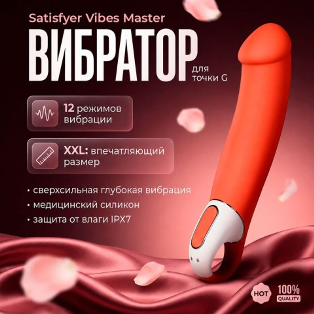 Вибратор для точки G Satisfyer Vibes Master 23.5 см