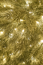 Ель искусственная дымчатая с лампочками Монблан ELITE (лампочки с мерцанием)