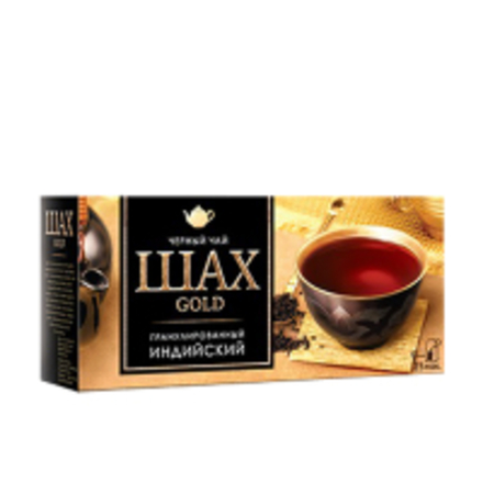 Чай черный Шах Gold Индийский 25 пакетиков