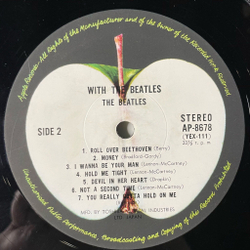 Винтажная виниловая пластинка LP With The Beatles (Japan 1973) (No Obi)