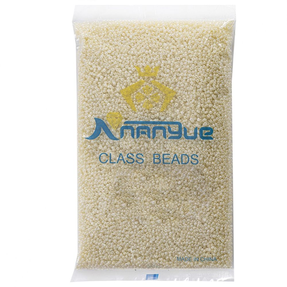 Бисер Alingar размер №12 вес 450 гр., жемчужный, непрозрачный, пакет Бисер Alingar размер №12 вес 450 гр., жемчужный, непрозрачный, пакет