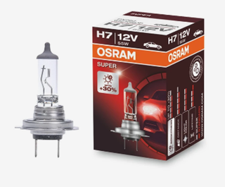 Автолампа H7 12V 55W (PX26d) Osram  +30% SUPER #64210SUP ORIGINAL шт