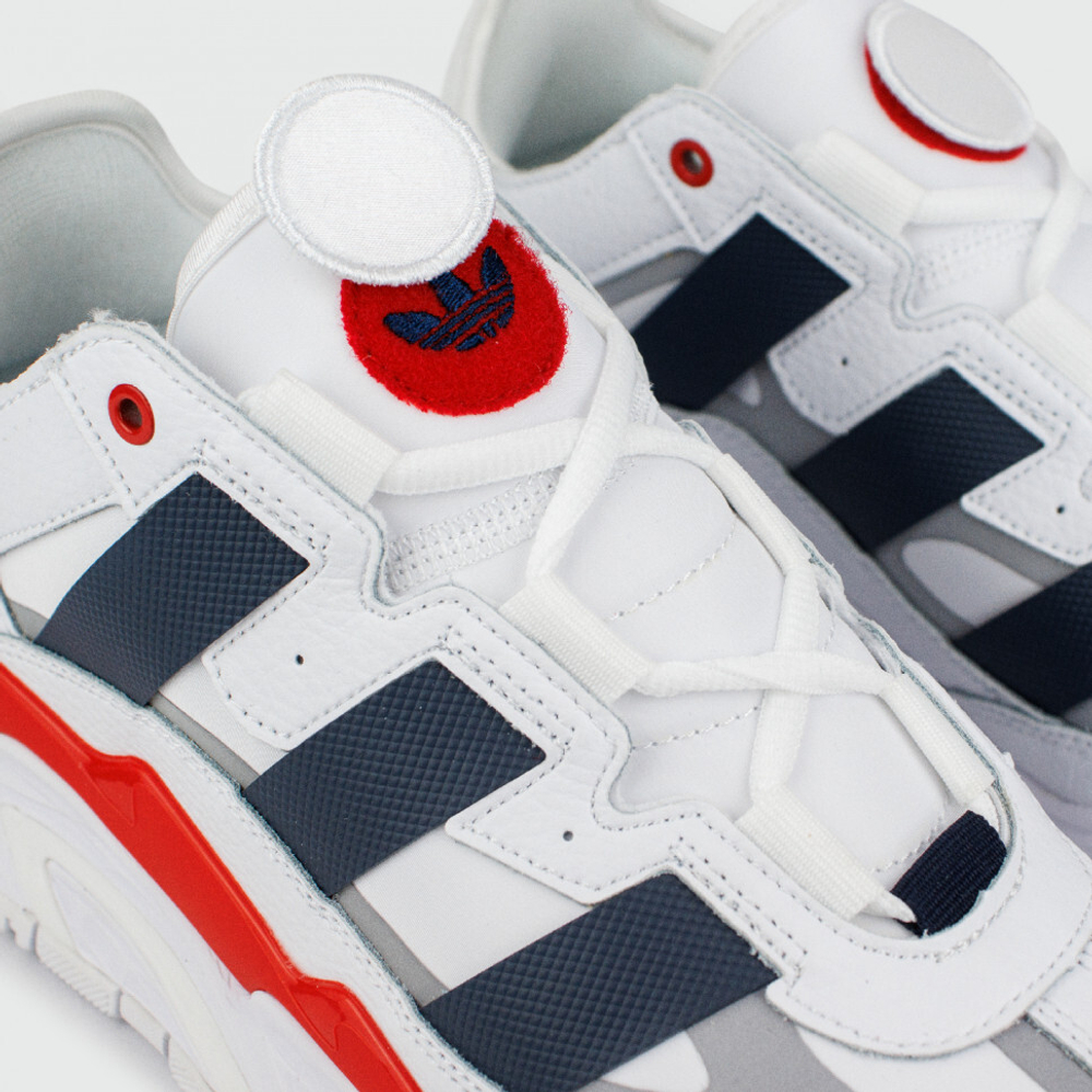 кроссовки Adidas Niteball White / Blue / Red