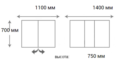 Стол ПГ-45 раздвижной 700х1100(+300) (дуб галифакс натуральный, эмаль белый муар)
