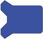 A158-050/1 PU U-образное штоковое уплотнение 60-50-7/8