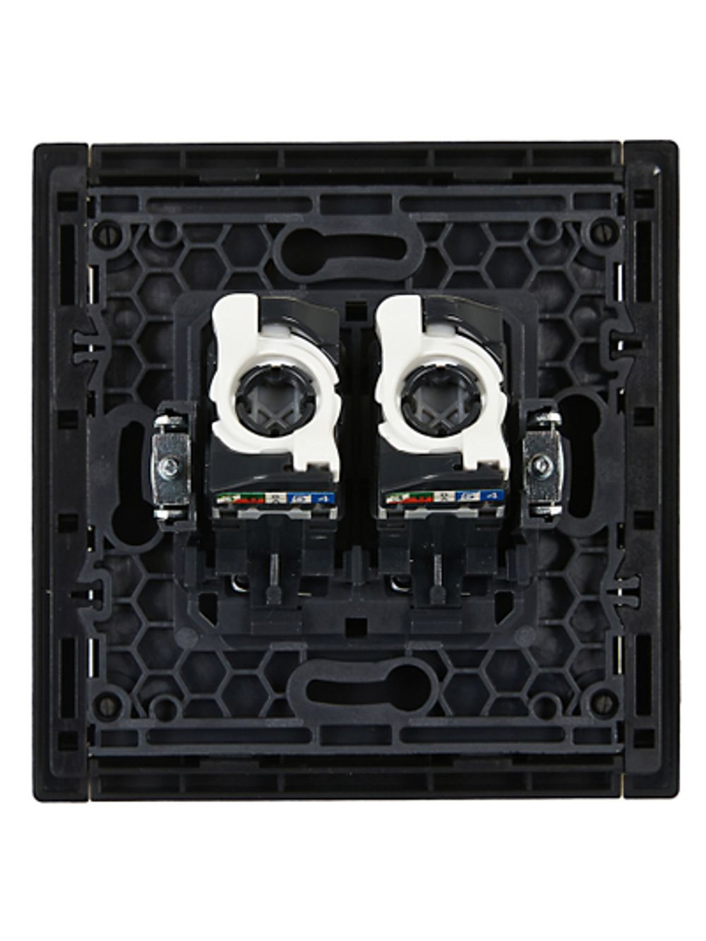 FORTE&PIANO Розетка компьютерная двойная RJ45 кат.5E FP133 черный IEK
