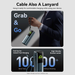 27000mAh Power Bank (USB-C + USB-C/USB-C/USB-A) 200W Gray TFT Display Type