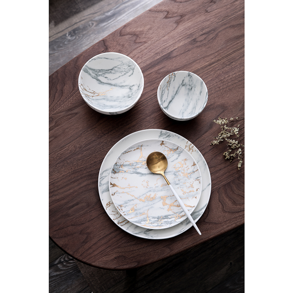 Набор тарелок marble, D21 см, 2 шт.