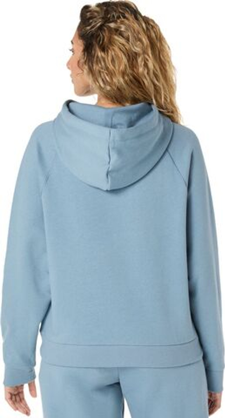 Женская теннисная куртка Asics Logo Fleece Pullover - saba blue