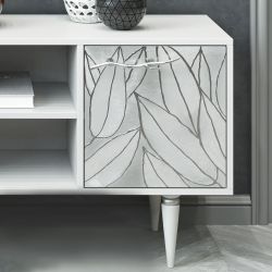 Тумба под ТВ Арт 155см Классик Айс Сильвер