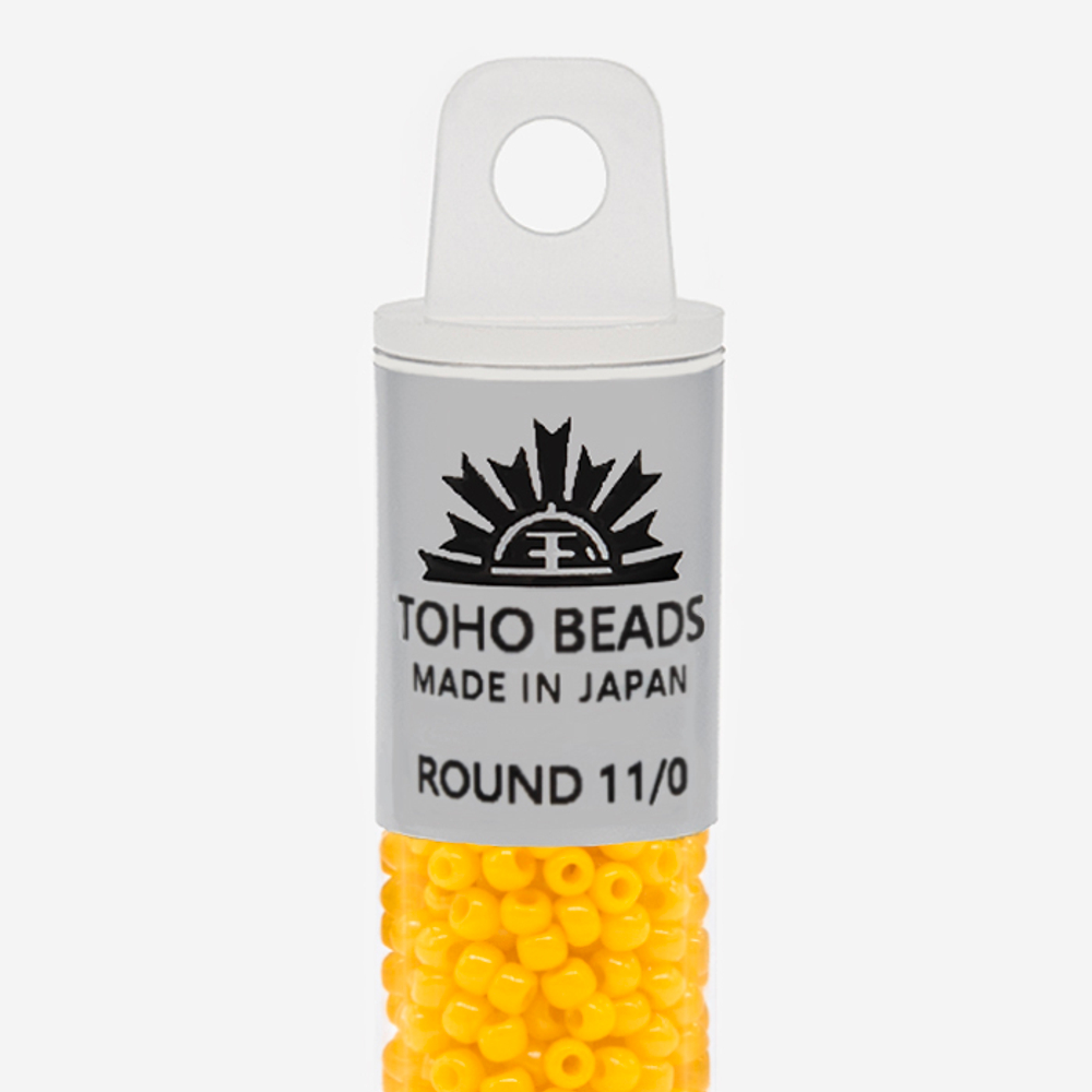 Японский бисер TOHO Round 11/0 (№42B), непрозрачный глянцевый