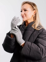 Перчатки теплые вязаные