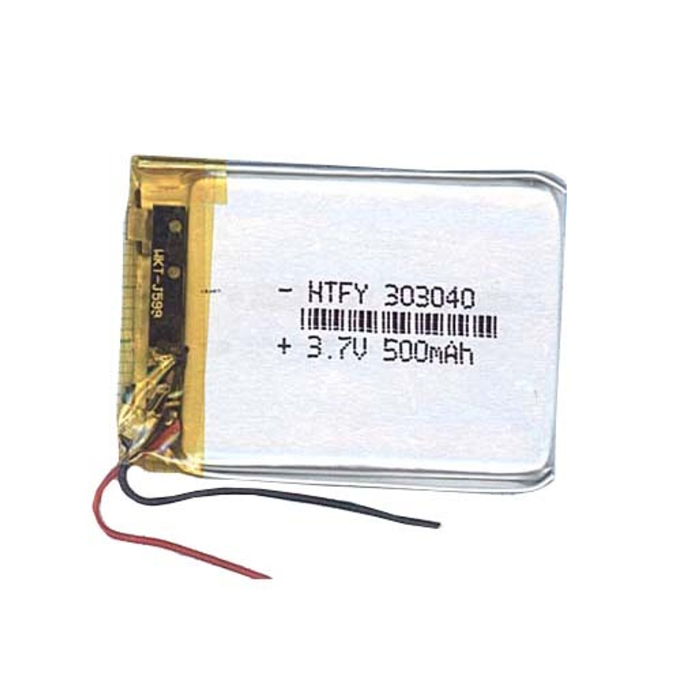Аккумулятор Li-Pol (батарея) 3*30*40мм 2pin 3.7V/500mAh