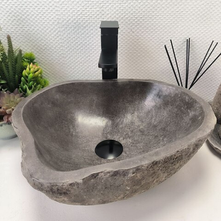 Раковина из речного камня RS-63884 (42*35*15) 0120