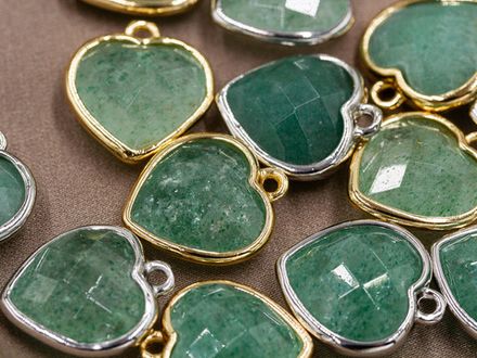 Подвеска "Сердце" 15мм, из авантюрина