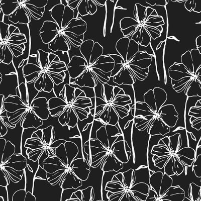 Цветочный крупный узор