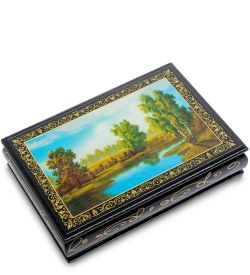 Народные промыслы ШК-11/ 4-G Шкатулка в технике декупаж (11х16х4)