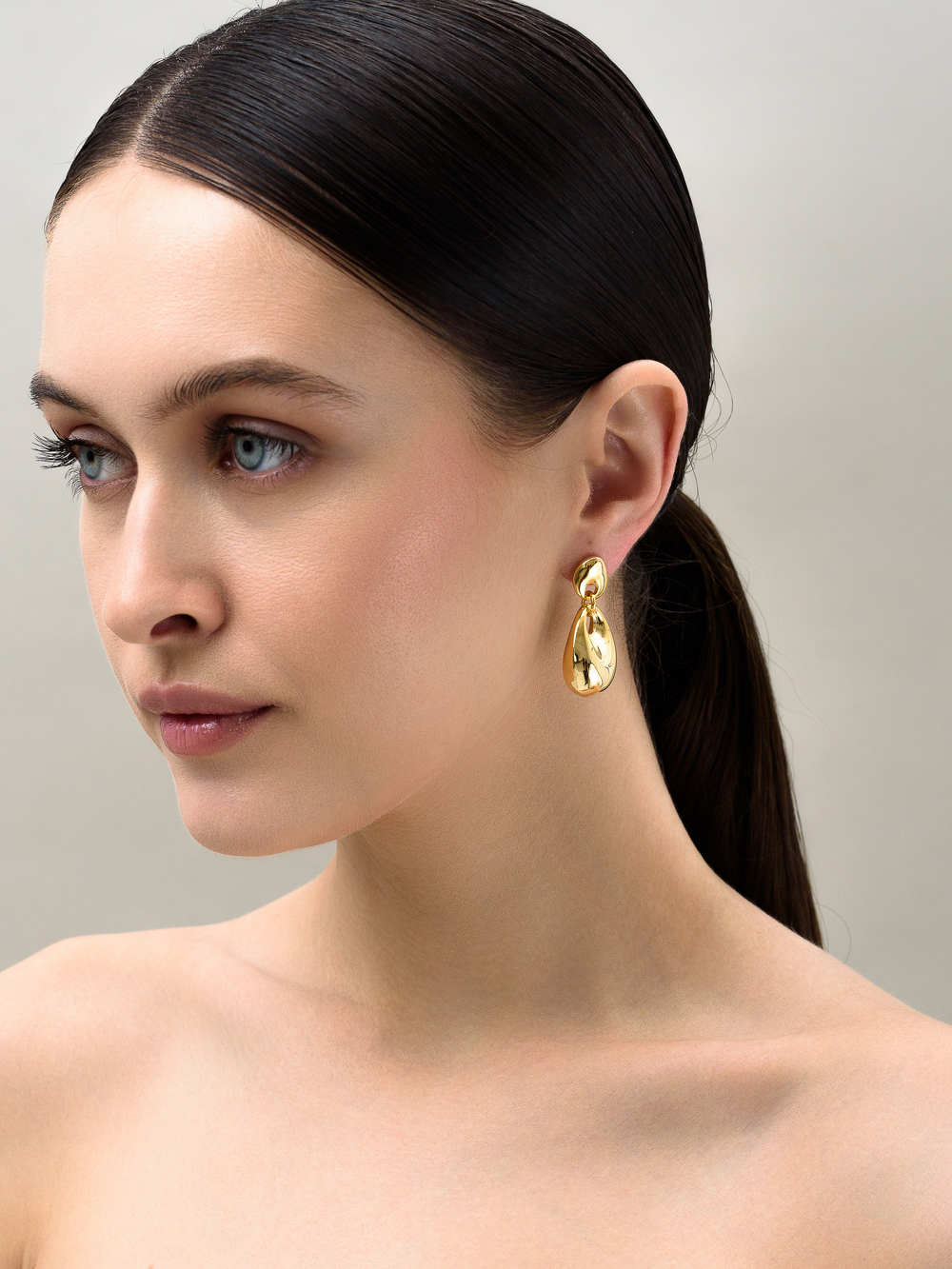 Серьги "Drop parody" Gold