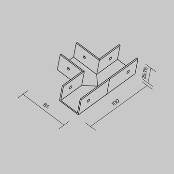 Комплектующие для профиля Outdoor O-TR001-TC-W