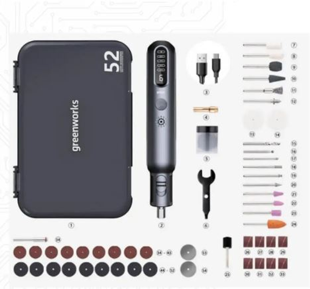 Гравер аккумуляторный Xiaomi Greenworks AGK302