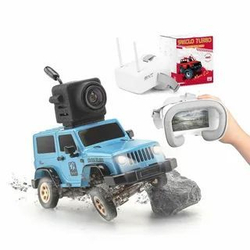 Радиоуправляемый внедорожник c камерой Jeep Wrangler 1:64 4x4 , Набор Sniclo FPV 3010 , Машина+пульт+Очки FPV