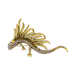 Брошь Fiore Luna Dragon чешский бриллиант BR15080 M/G