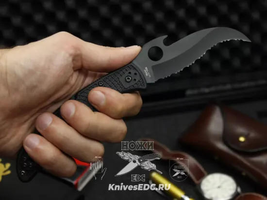 Складной нож Spyderco Matriarch 2 C12SBBK2W c клинком из стали VG-10, рукоять FRN