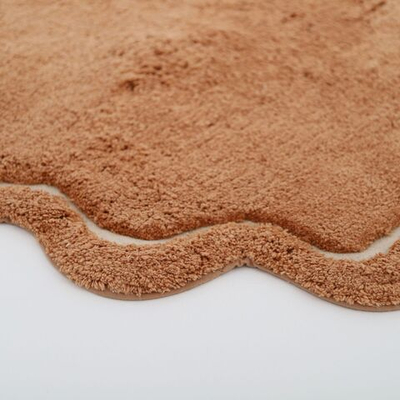 Стираемый коврик Nattiot Sweet April Toffee (Ø110 см), хлопок, коричневый