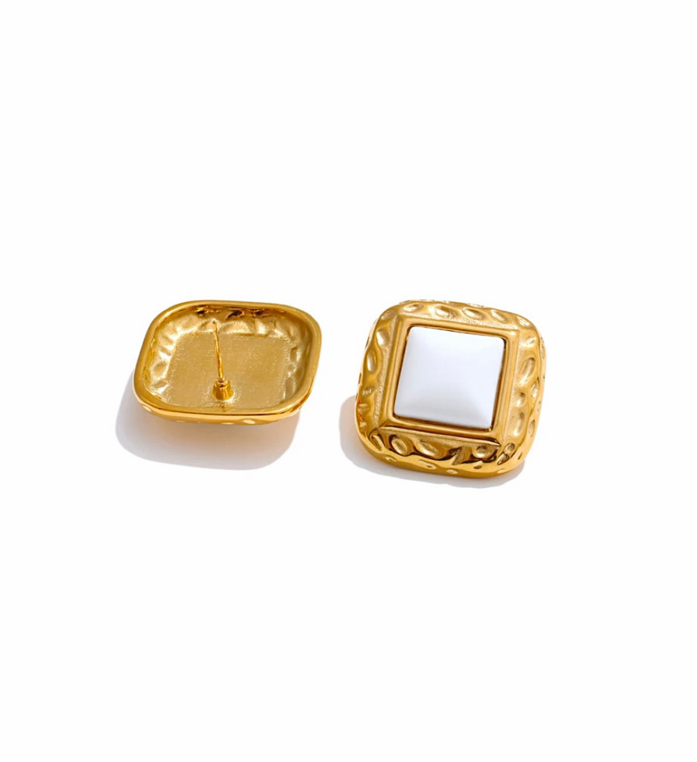 Серьги vintage white gold