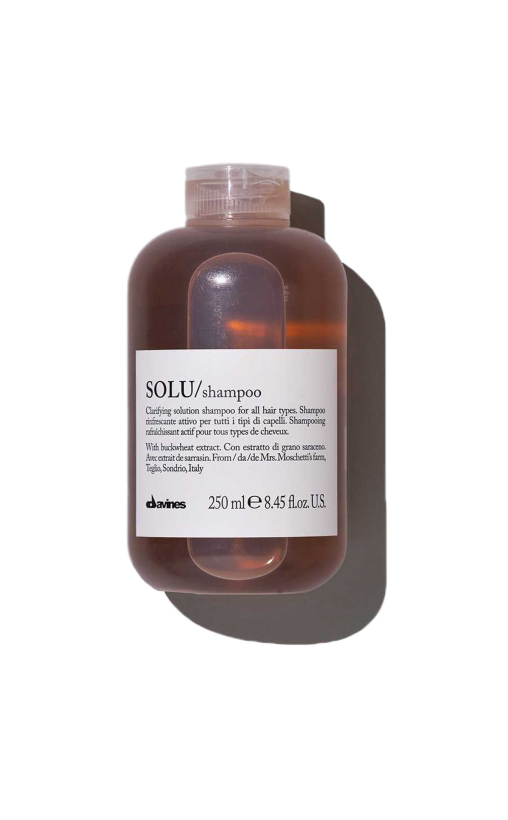 Davines SOLU SHAMPOO / Активно освежающий шампунь для глубокого очищения волос